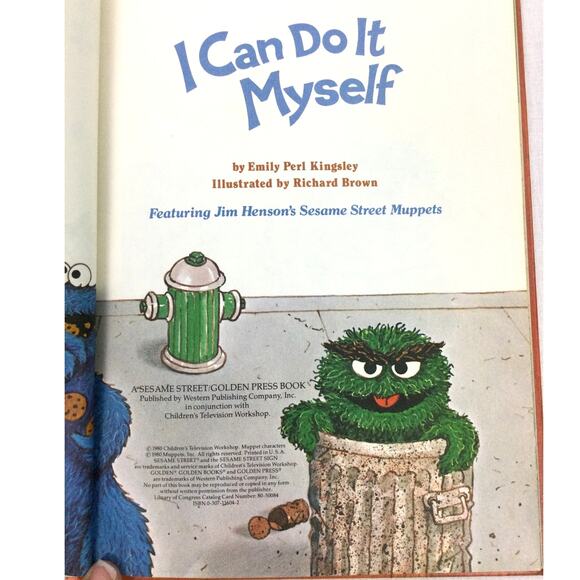 I Can Do It Myself Sesame Street Golden Books 1980 Vintage Hardcover - Picture 3 of 12